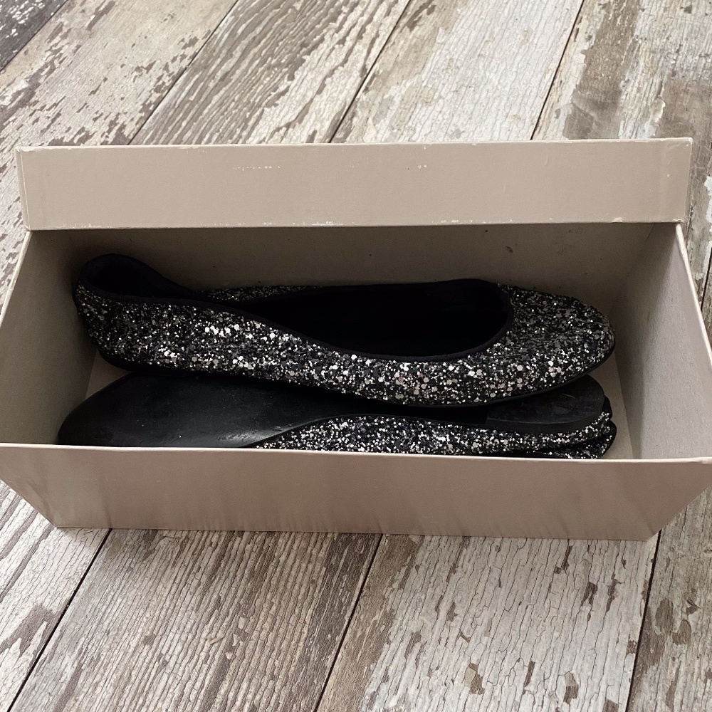 JCrew Glitterati Ballet Flats